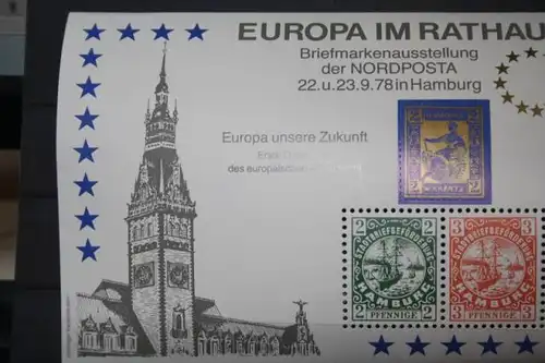 EUROPA-Vignette NORDPOSTA 1978, Hamburg