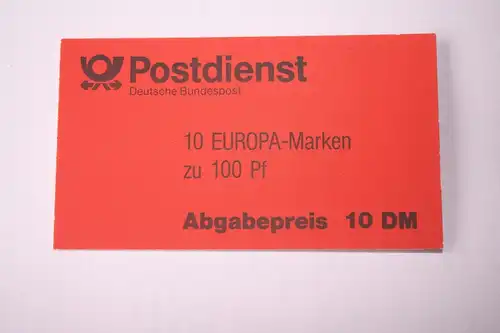 Markenheft MH 30 b oZ, EUROPA-Marken, Ersttagsstempel