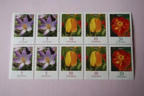 Freimarken Blumen, Zd.-Kleinbogen