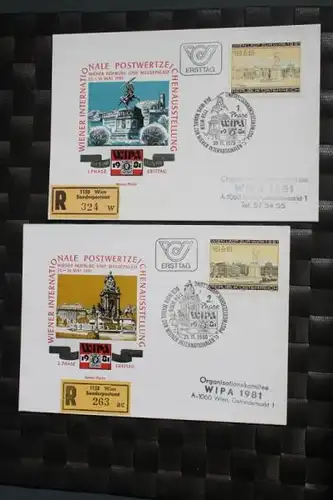 WIPA 1981 Wien; incl. der 216 seitigen Festschrift zum 100. jährigen Jubiläum, den Phasendrucken, Schwarzdrucken u. d. m.