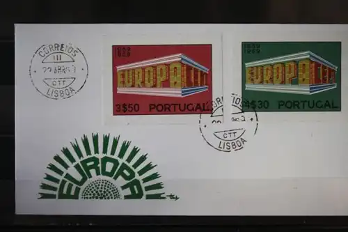 Portugal CEPT 1969; ungezähnt aus Ministerblatt auf FDC