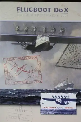 Jahresgabe der Deutsche Post: Flugboot DoX; Tag der Briefmarke 2004
