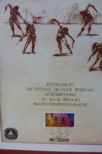 Ersttagsblatt der Sporthilfe 1981 Ersttagsblatt-Paar; Ausgabe Berlin