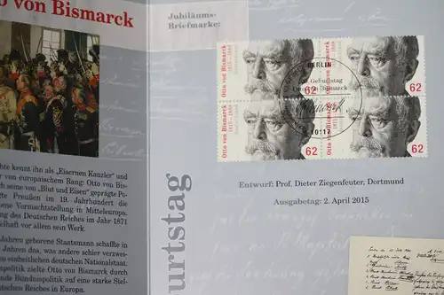 Erinnerungsblatt der Deutsche Post ; Bismarck