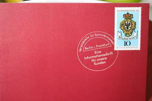 Informationsheft der Deutsche Post Jahresgabe 1975 mit Block 10