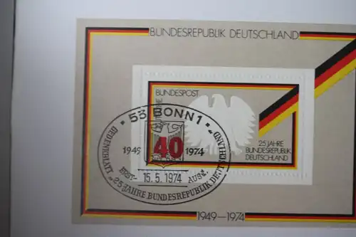 Informationsheft der Deutsche Post Jahresgabe 1975 mit Block 10