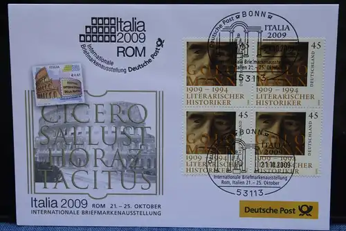 Ausstellungsbrief Deutsche Post: ITALIA  2009