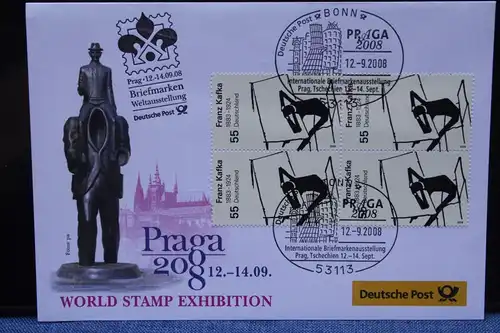 Ausstellungsbrief Deutsche Post:  PRAGA 2008