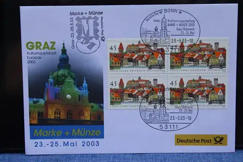 Ausstellungsbrief Deutsche Post: MARKE + MÜNZE GRAZ 2003