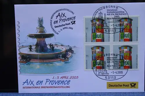 Ausstellungsbrief Deutsche Post: AIX EN PROVENCE 2005