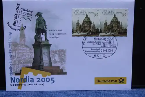 Ausstellungsbrief Deutsche Post:  NORDIA 2005