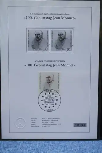Schwarzdruck Jean Monnet 1988; Bundesrepublik
