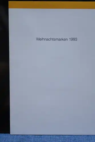 Gedenkblatt, Erinnerungsblatt, vormals Ministerkarte: Weihnachtsmarken 1993