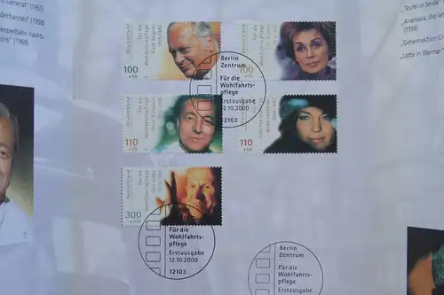 Erinnerungsblatt EB 5/2000; Gedenkblatt; Wohlfahrt 2001, Filmschauspieler