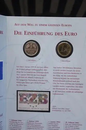 Erinnerungsblatt ; Gedenkblatt; Von der D-Mark zum Euro 2002