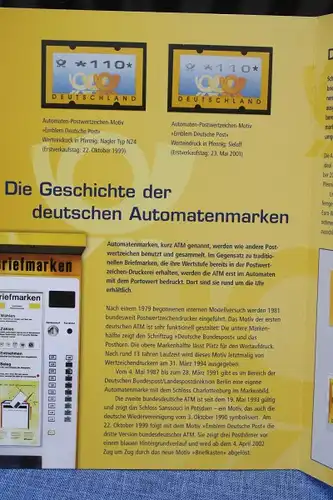 Erinnerungsblatt, EB ; Gedenkblatt; Automatenmarken