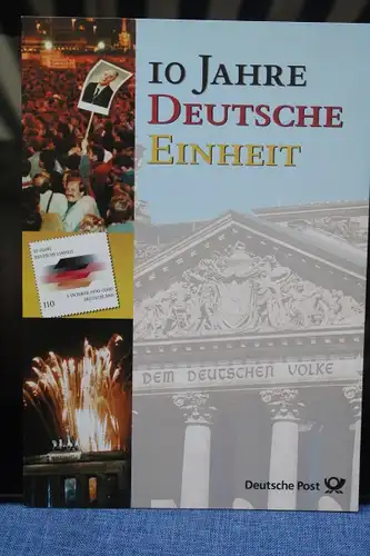 Erinnerungsblatt EB 4/2000; Gedenkblatt; 10 Jahre Deutsche Einheit