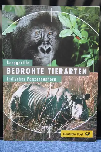 Erinnerungsblatt EB 2/2001; Gedenkblatt; Bedrohte Tierarten