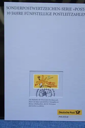 Erinnerungsblatt EB ; Gedenkblatt; 5stellige Postleitzahlen