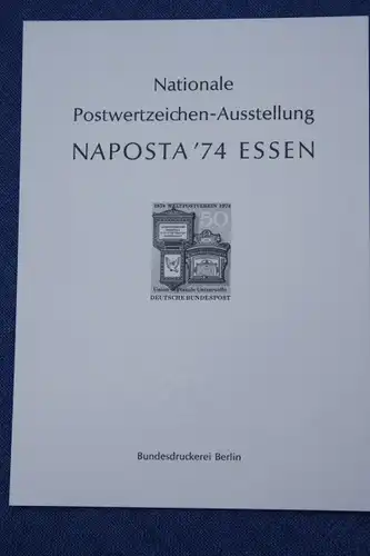 NAPOSTA 74 ESSEN Schwarzdruck