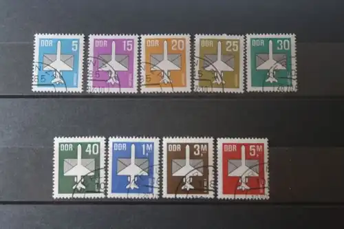DDR Luftpostmarken; 2. Serie (9 Werte)