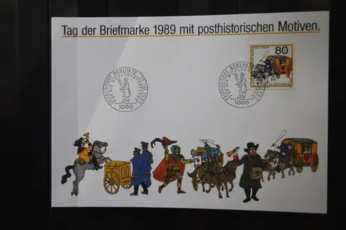 Gedenkblatt / Erinnerungsblatt / Stempelblatt / Ausstellungsblatt / Sonderblatt der Deutsche Post AG: Wohlfahrtsmarken 1989 Berlin
