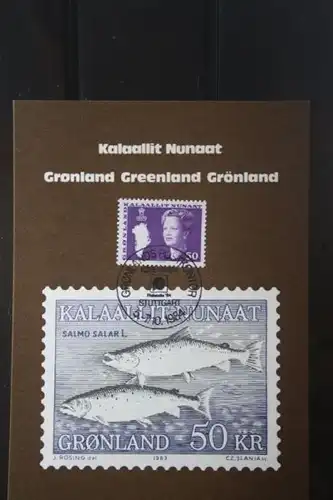 Grönland, Ausstellungskarte zur Philatelia 1984 Stuttgart