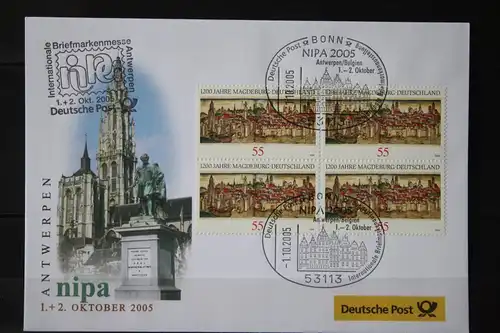 Ausstellungsbrief Deutsche Post:  NIPA 2005, Antwerpen