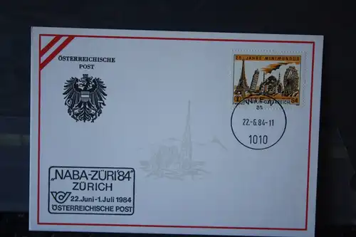 Ausstellungskarte Österreichische Post "NABA-ZÜRI `84"