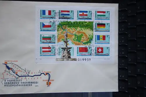 Europäische Donaukommission, Ungarn 1977; FDC