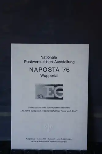Schwarzdruck NAPOSTA`76 Wuppertal