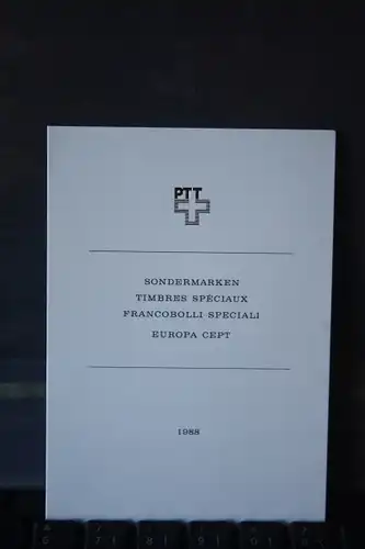 Schweiz CEPT Europa-Union 1988 Klappkarte