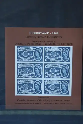 CEPT EUROPA-UNION Großbritannien, Schwarzdruckpaar 1960