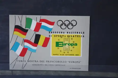 EUROPA-UNION - Vignette Italien zur EUROPA 63 in Neapel