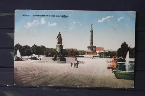 Berlin, Bismarckdenkmal und Siegessäule (noch am alten Platz !)