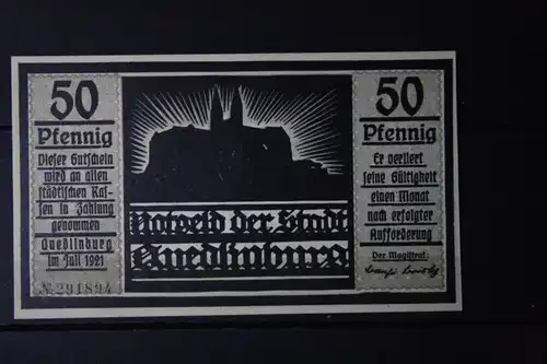 Notgeld Quedlinburg, 50 Pf.