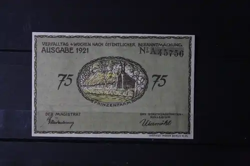 Notgeld Plön, 75 Pf.