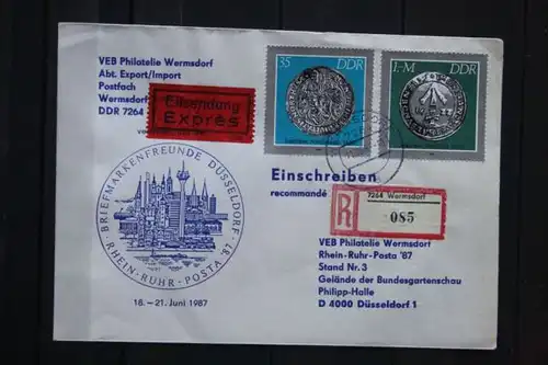 Rhein-Ruhr-Posta 87; Eilsendung, Einschreiben