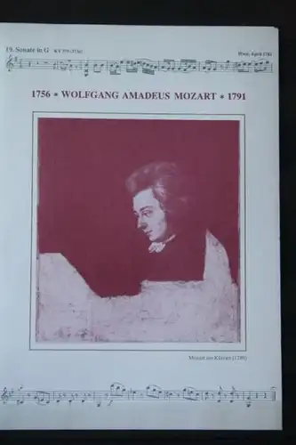 Gedenkkarte, Klappkarte Mozartblock 1991