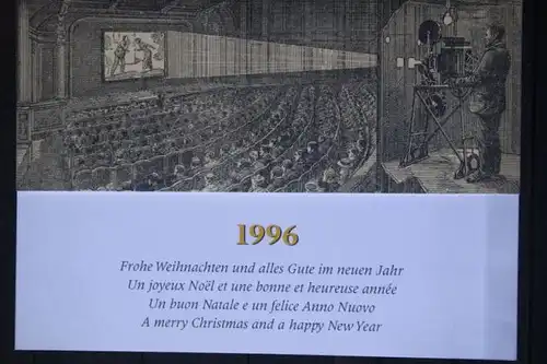 Weihnachtskarte der PTT 1995