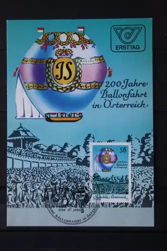 200 Jahre Ballonfahrt, Maximumkarte 1984
