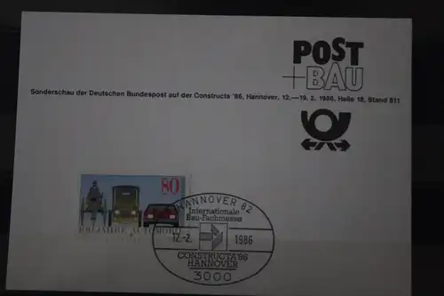 Ausstellungskarte Bundespost Hannover 1986