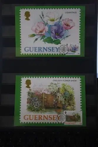 Blumen, Guernsey 1993; Satz von 8 MK