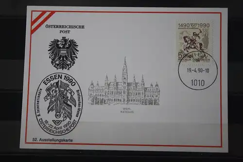 Ausstellungskarte Österreichische Post Essen 1990