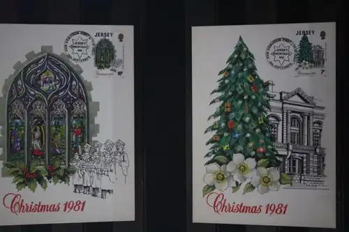 Jersey Weihnachten 1981, Maximumkarten