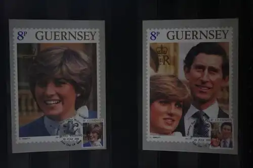 Royal Wedding 1981; Guernsey, Maximumkarten