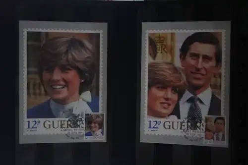 Royal Wedding 1981; Guernsey, Maximumkarten