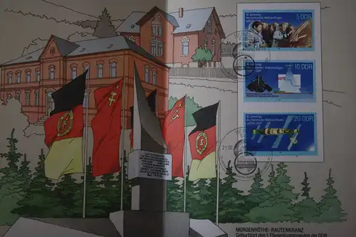 Amtl. Ersttagsblatt DDR ETB; 10 Jahre Weltraumflug UdSSR-DDR