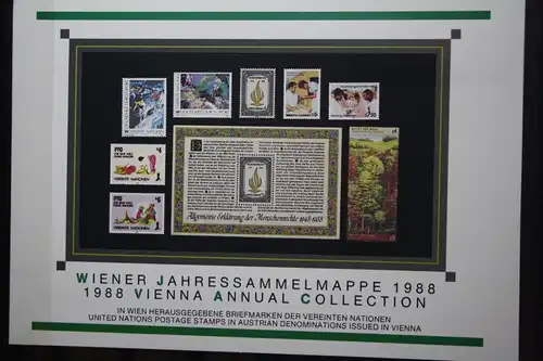 UNO Wien UN; Vereinte Nationen Wien, Jahressammelmappe 1988