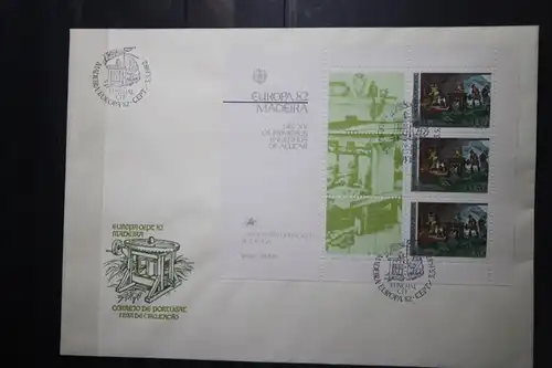 CEPT EUROPA-UNION, Madeira, Portugal-Madeira 1982, Block auf FDC